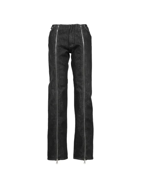 front-zip jeans