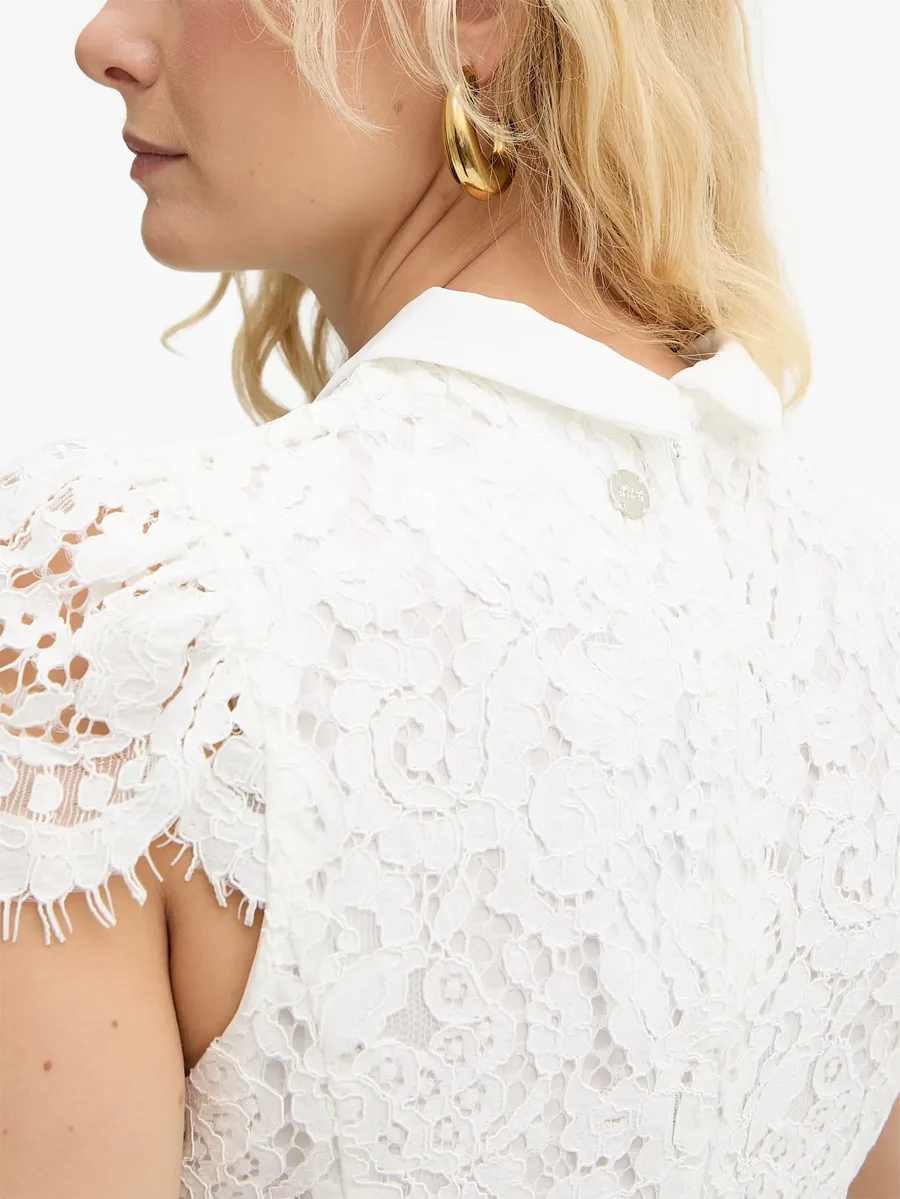 belted lace mini dress 5