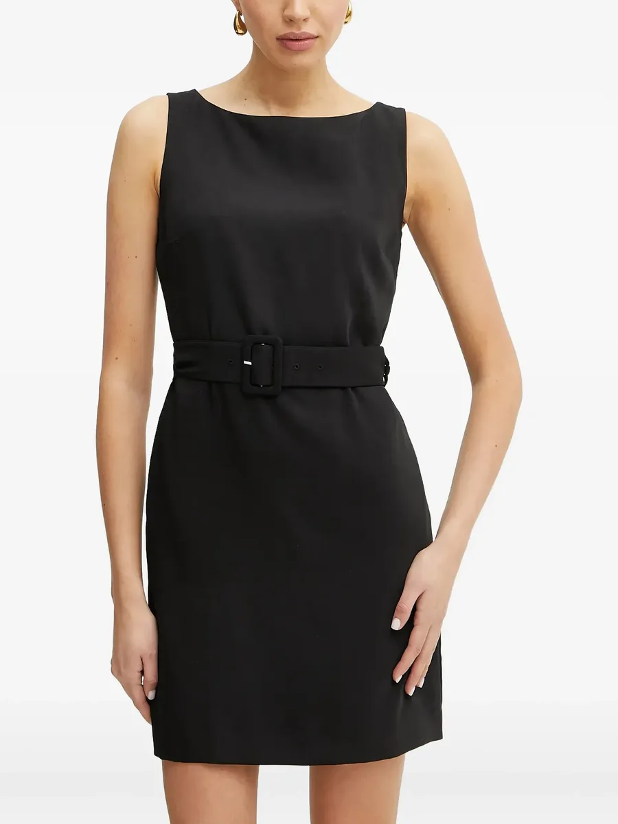 Plina belted sleeveless mini dress 2