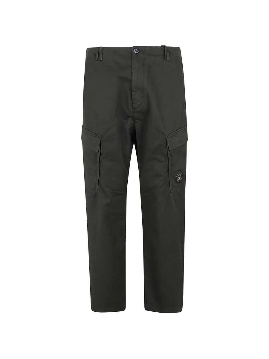 Lens-detail cotton cargo pants 1