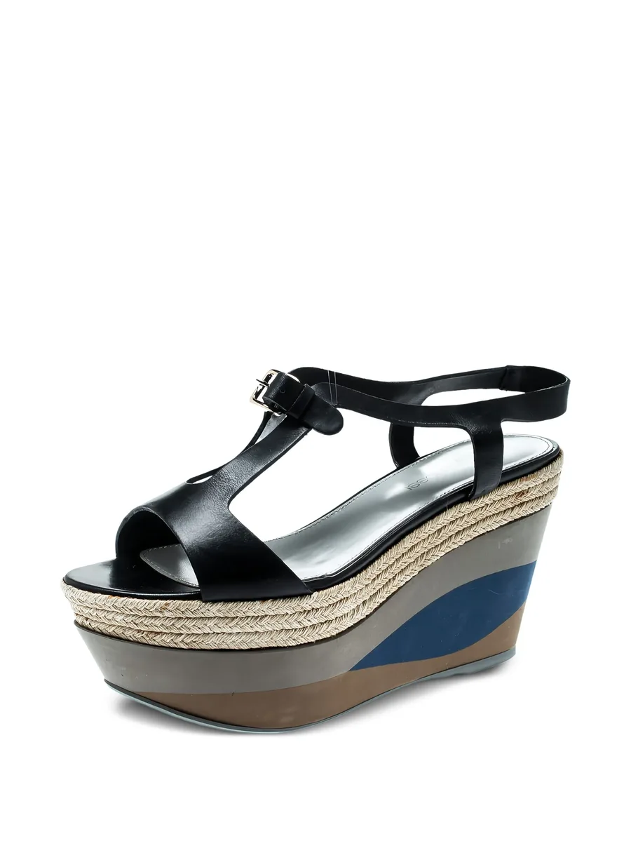 95mm wedged platform sandals 4