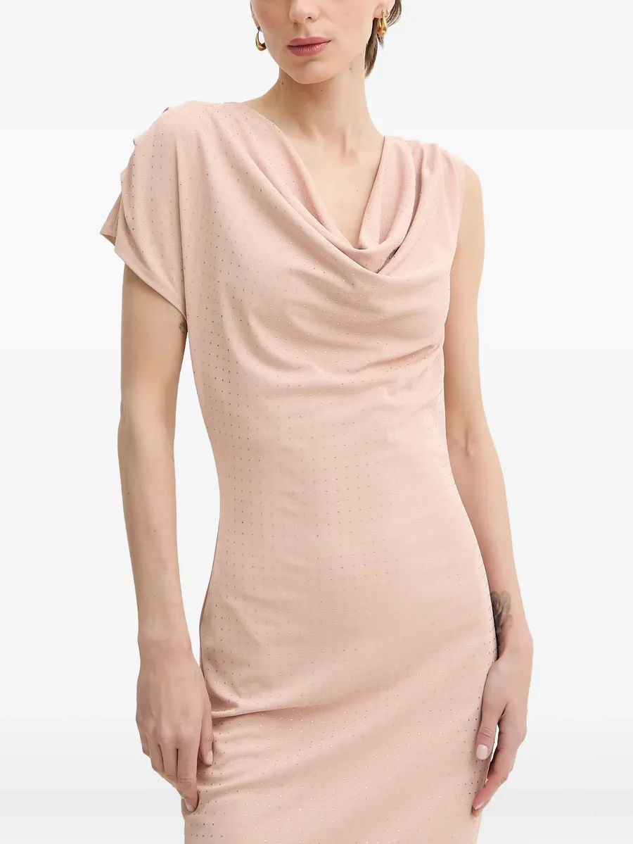 rhinestone-embellished cowl-neck maxi dress 4