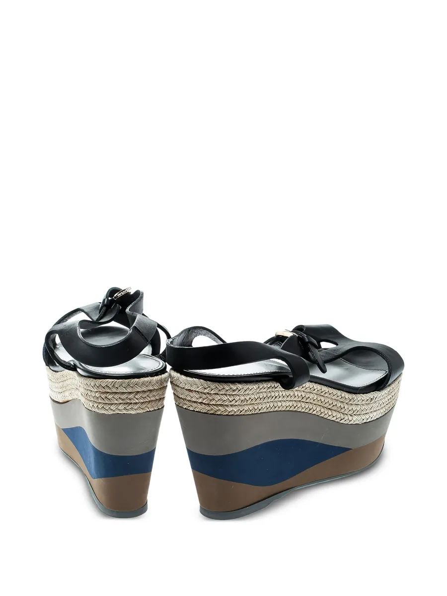 95mm wedged platform sandals 8