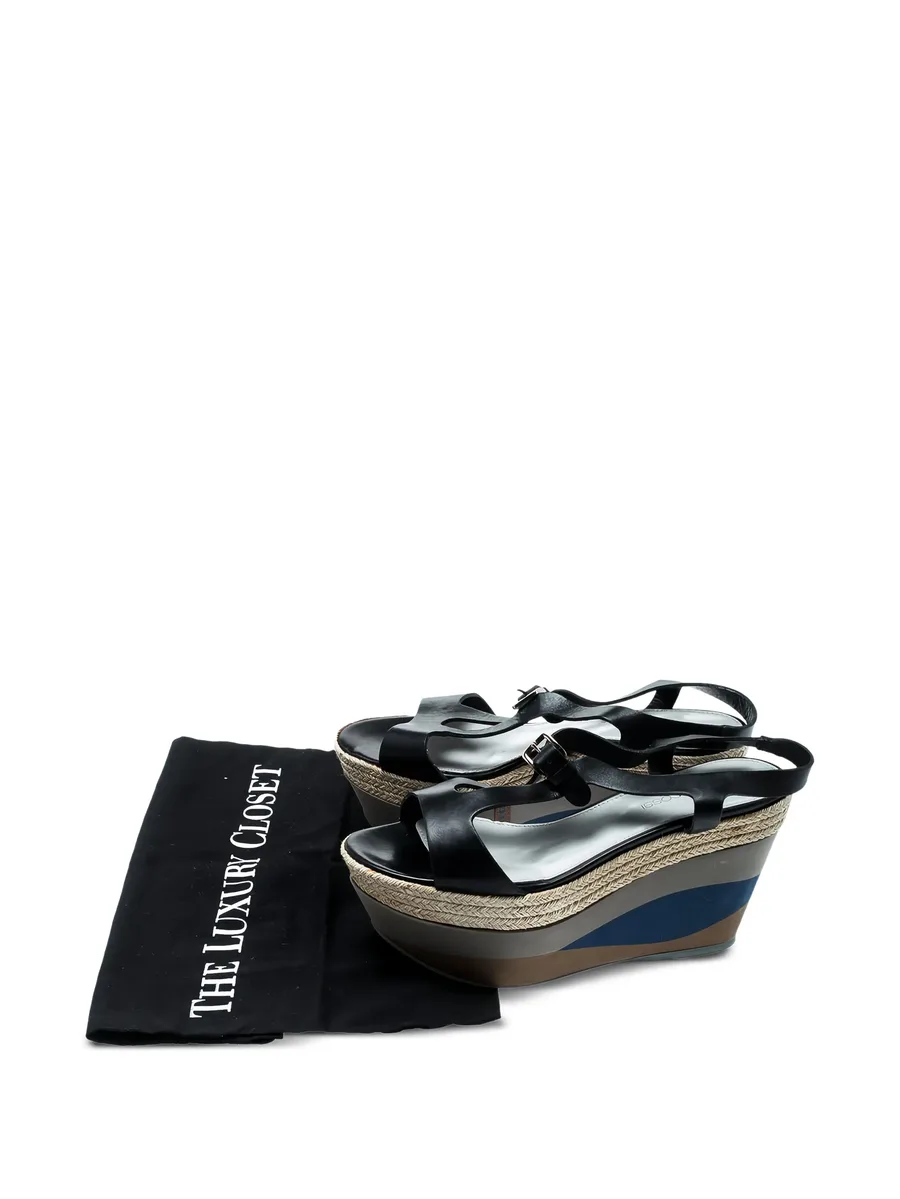 95mm wedged platform sandals 14