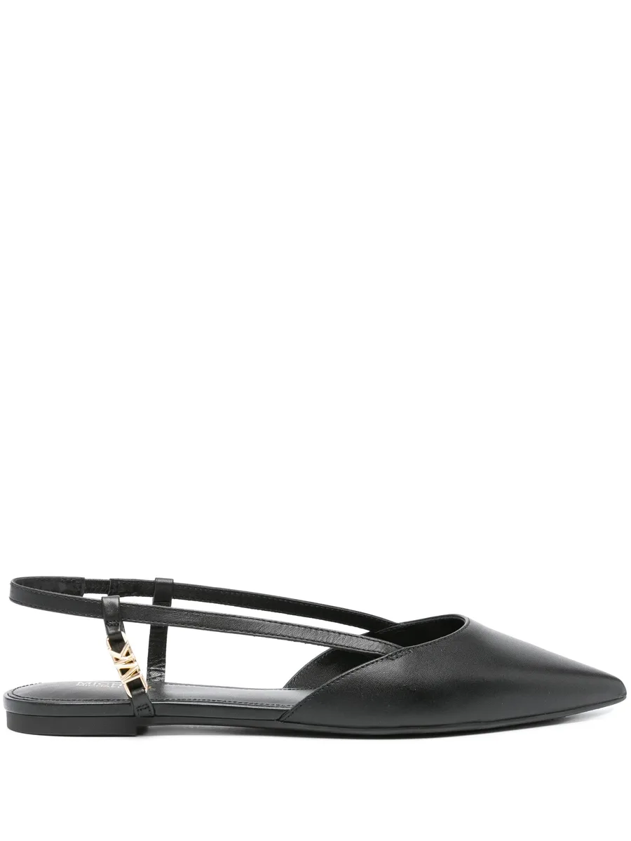 logo-plaque leather pumps 2