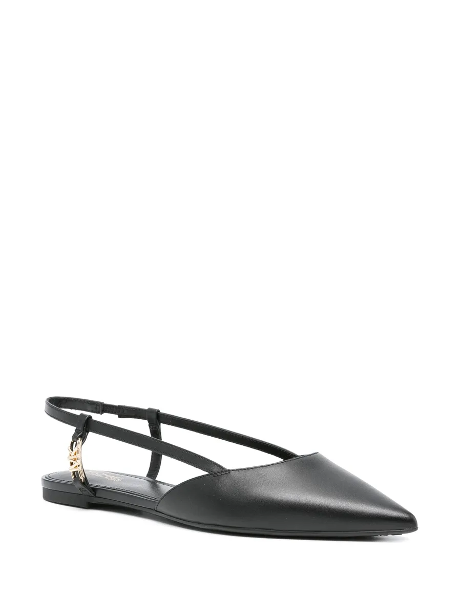 logo-plaque leather pumps 4