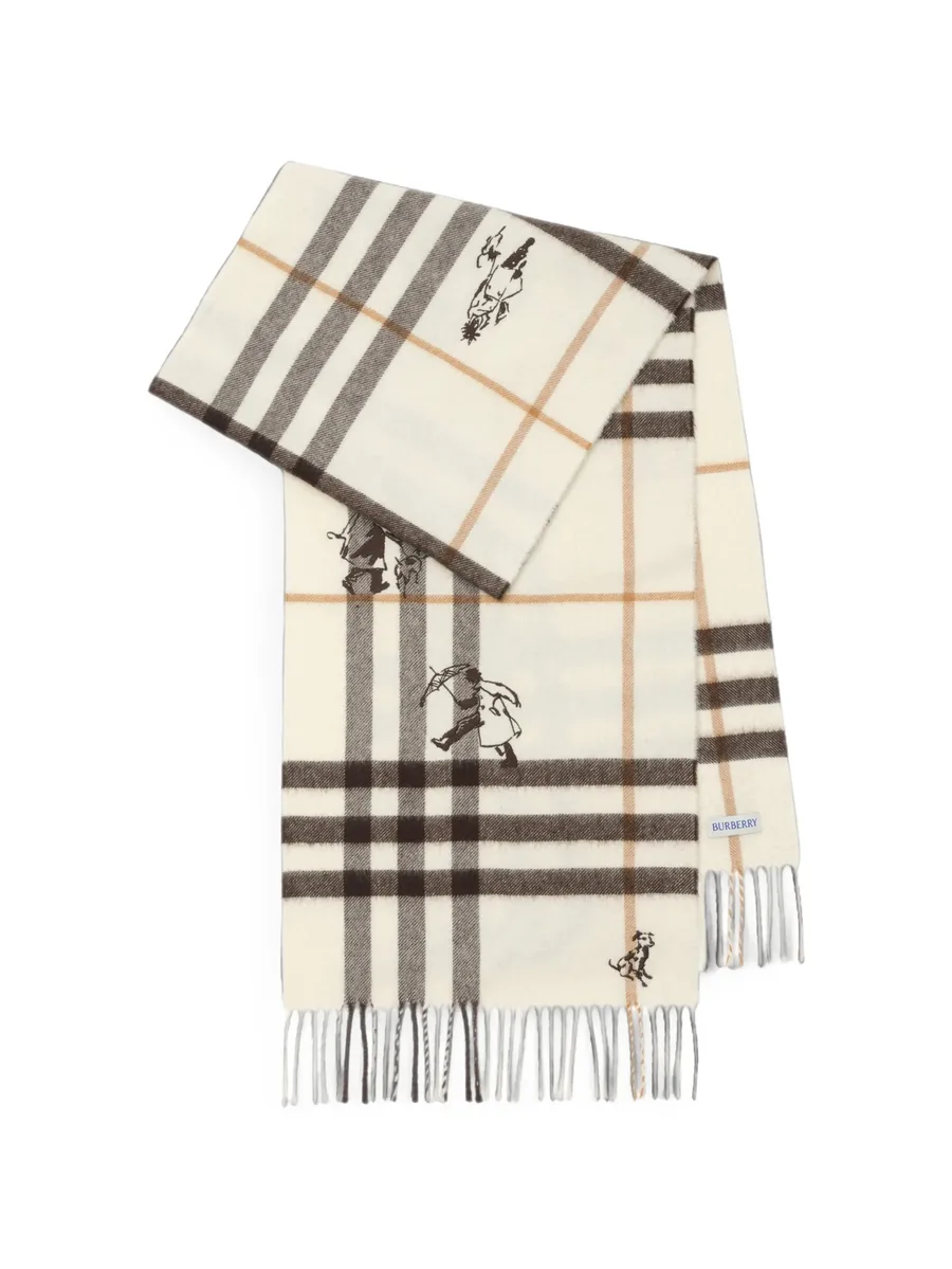 Check mates cashmere scarf 2