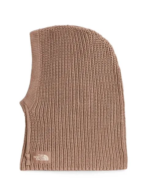 ribbed-knit balaclava