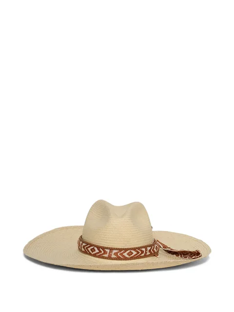 geometric-pattern band hat