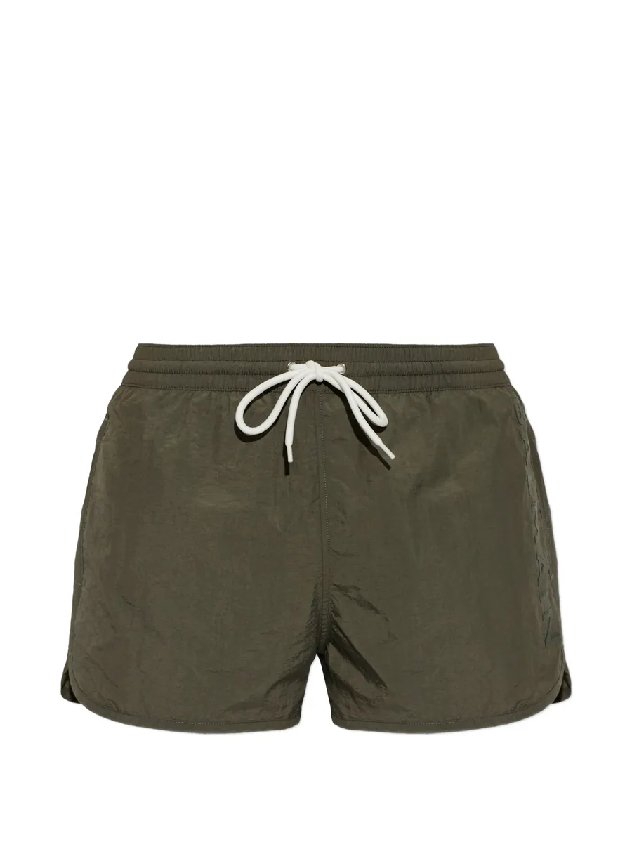 logo-embroidered drawstring swim shorts 1