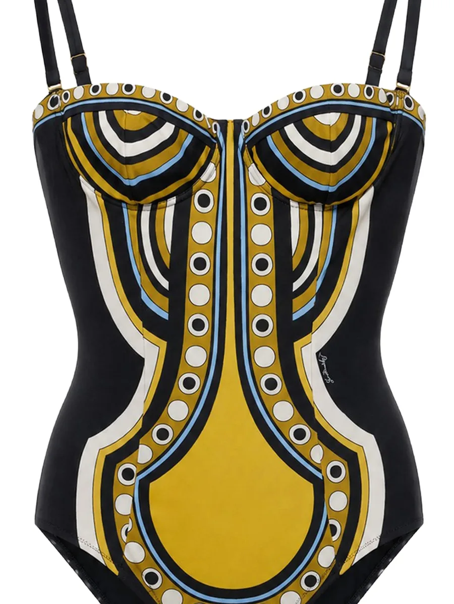 Ursula suit Sanctuary placée black in lycra 2