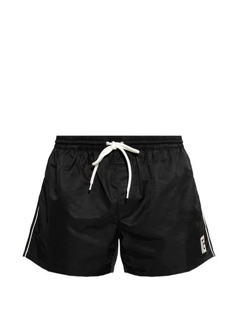 logo-patch side-stripe swim shorts