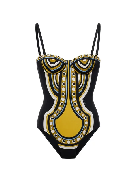 Ursula suit Sanctuary placée black in lycra