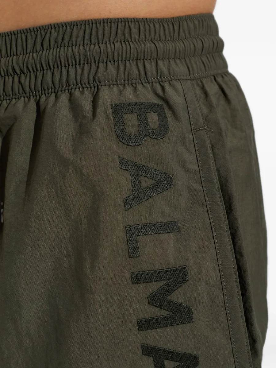 logo-embroidered drawstring swim shorts 2