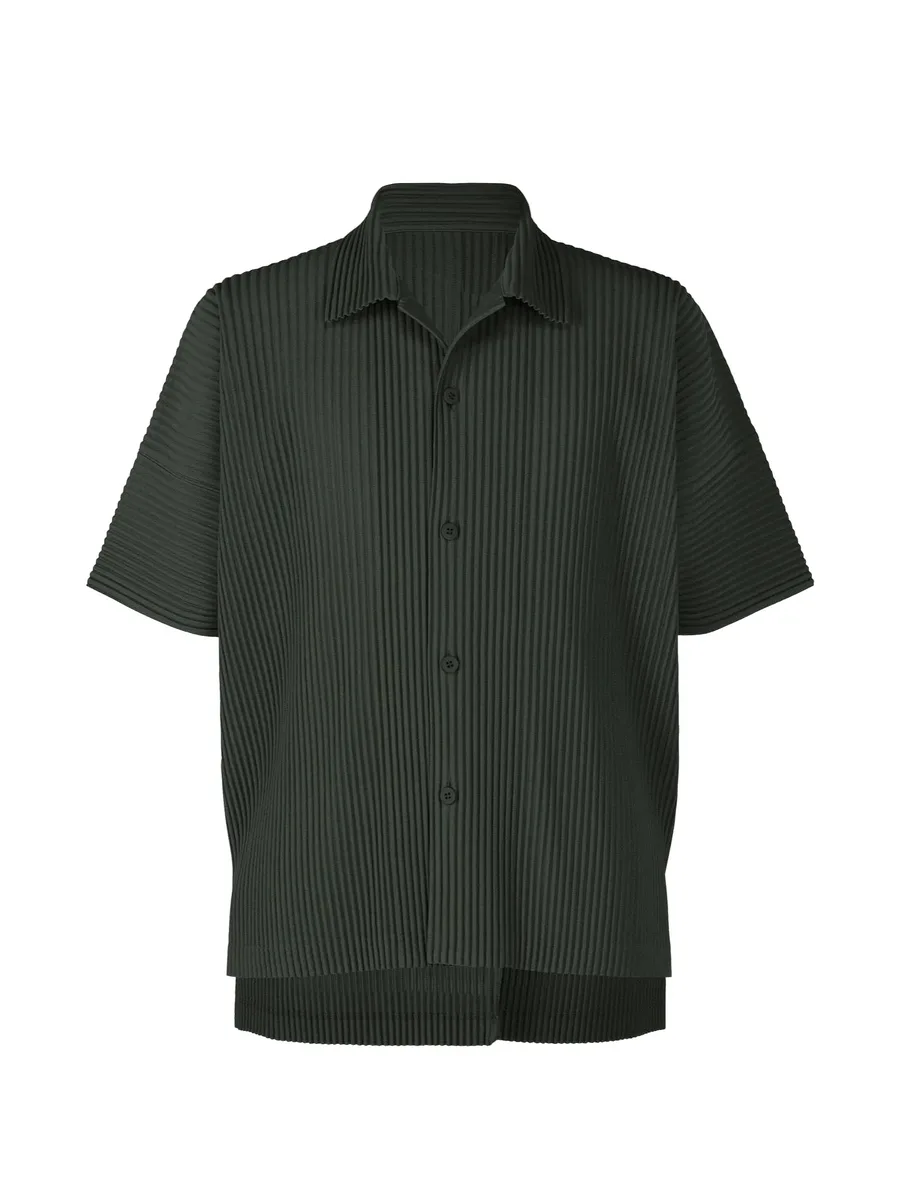 pleated button-down shirt 2