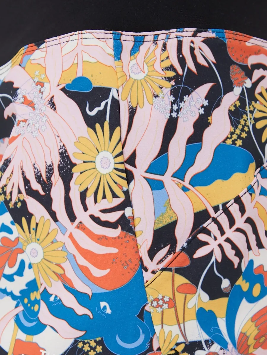 floral-print logo-print shorts 4