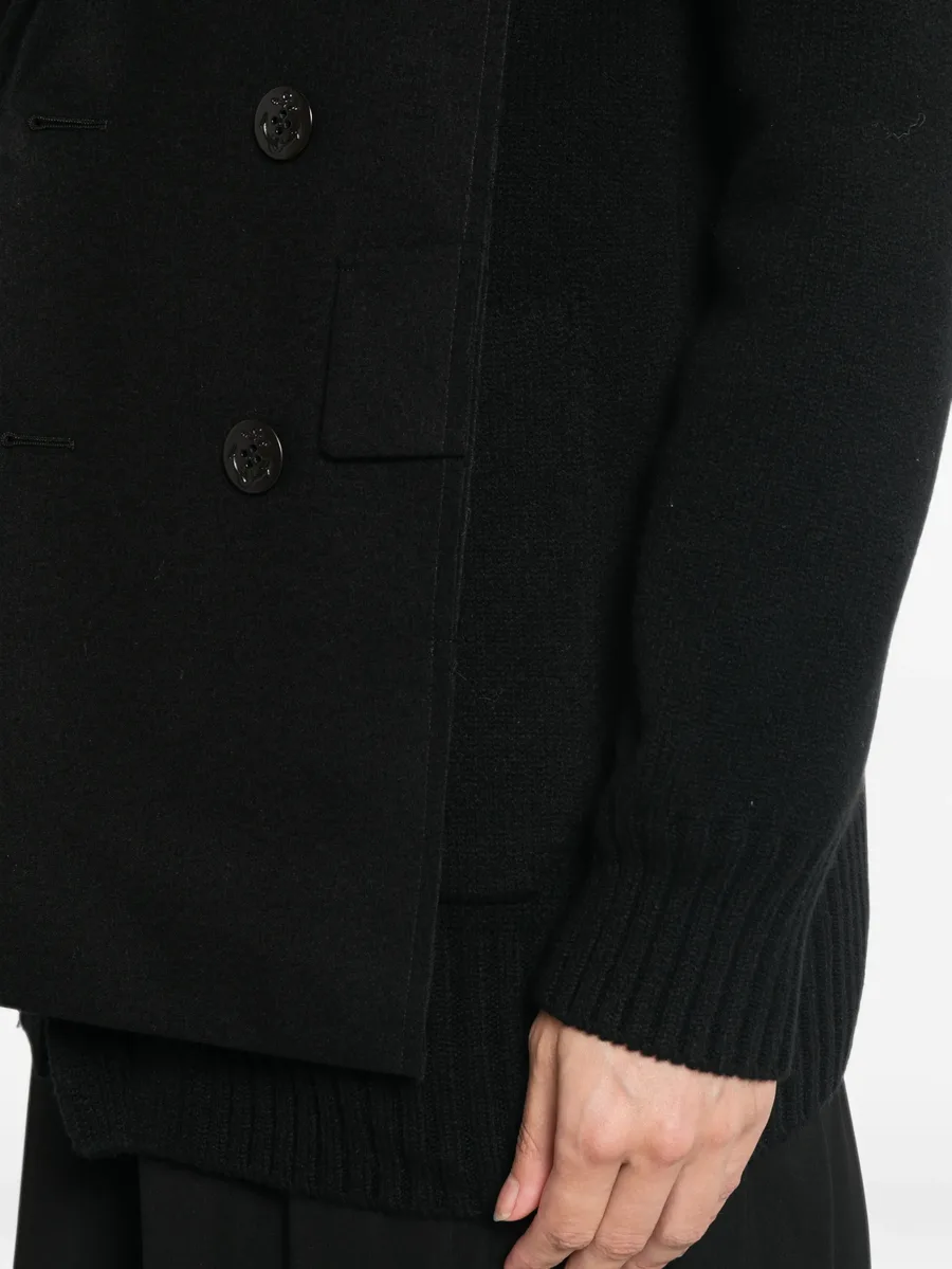 double-breasted layered cardigan 5