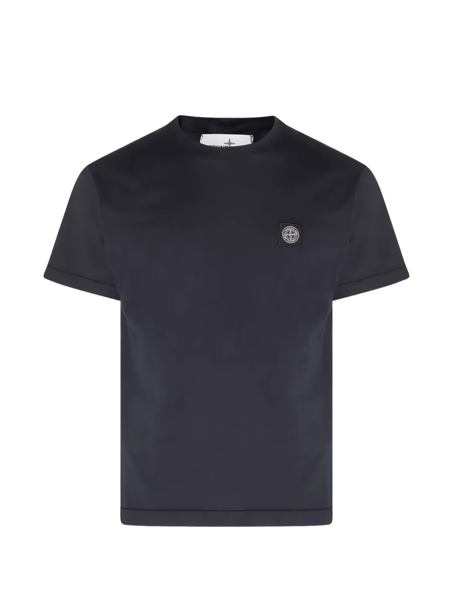 2100027 60/2 cotton-jersey slim-fit T-shirt with Compass patch 1