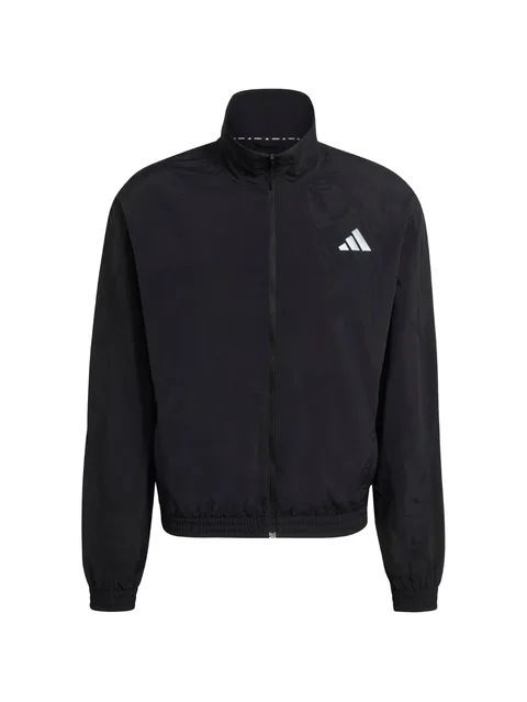 logo-print zip-up jacket