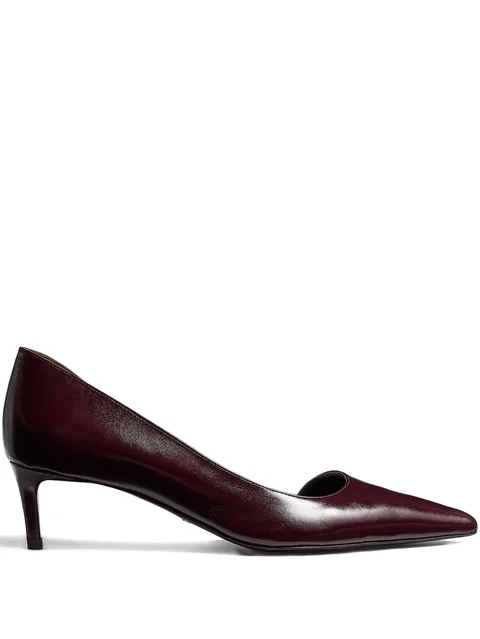 pointed toe kitten heel pumps