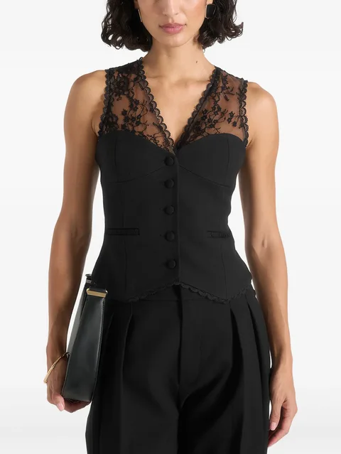 Veronica lace tailored corset waistcoat
