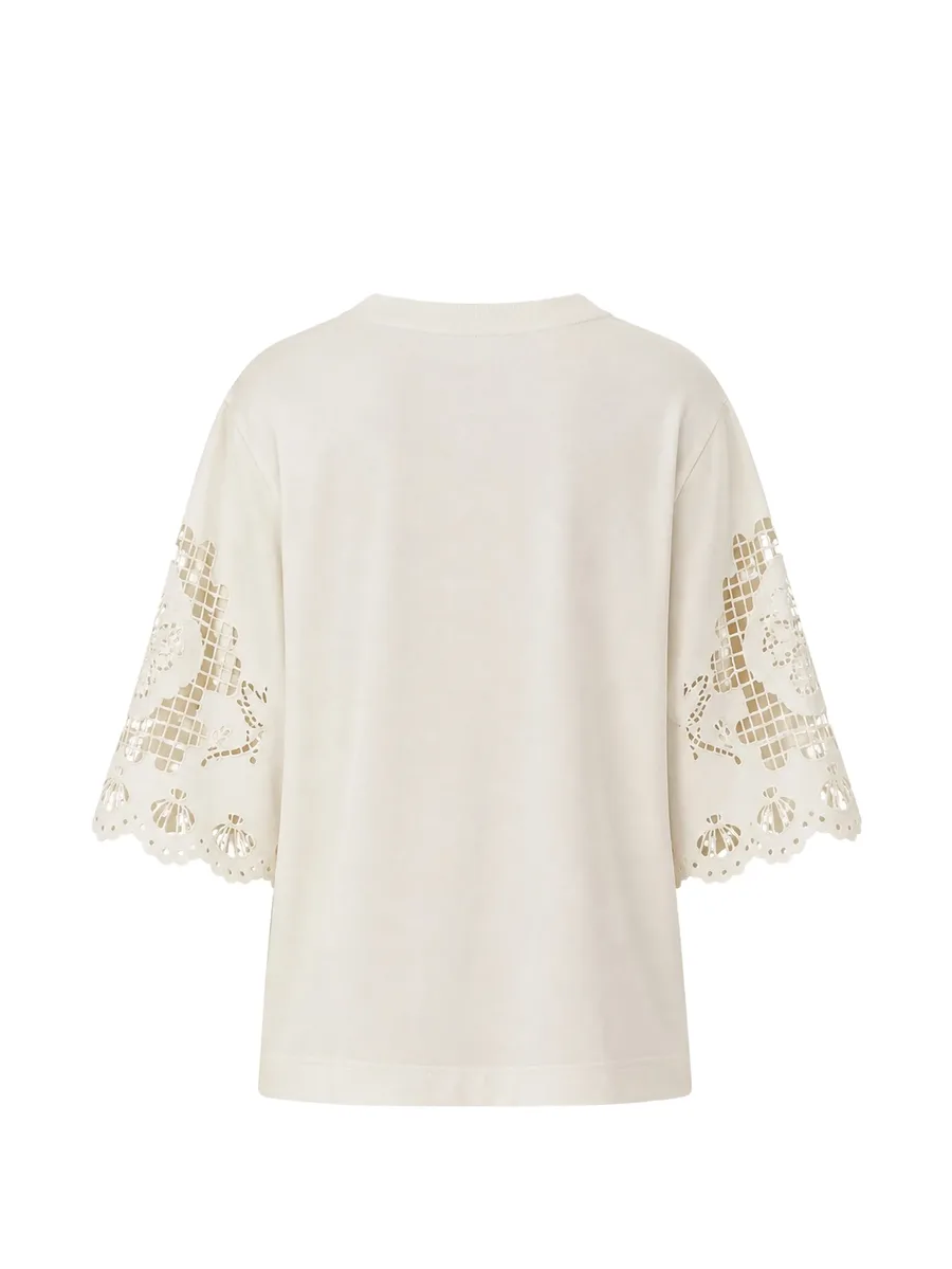 Ropes and Birds Richelieu embroidered T-shirt 2