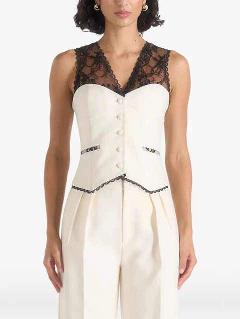 Veronica lace tailored corset waistcoat