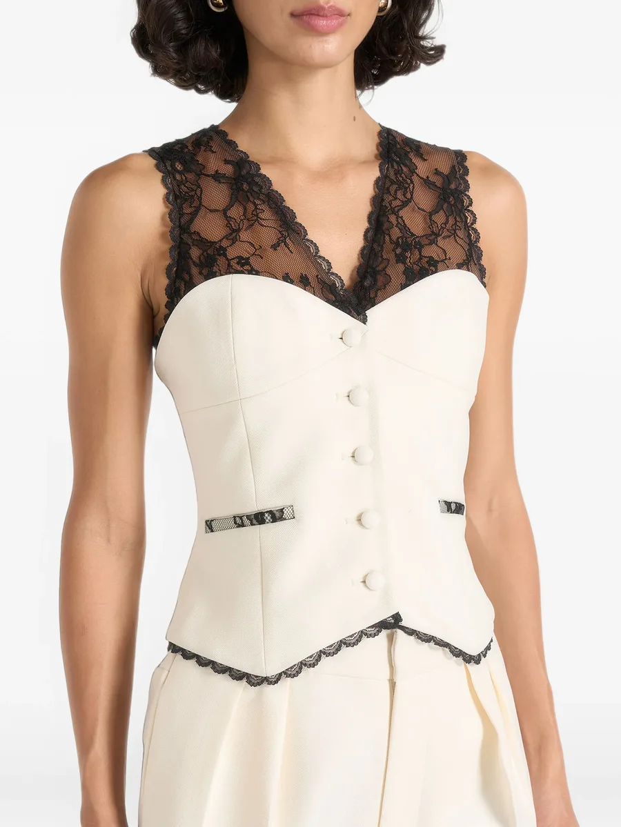 Veronica lace tailored corset waistcoat 5