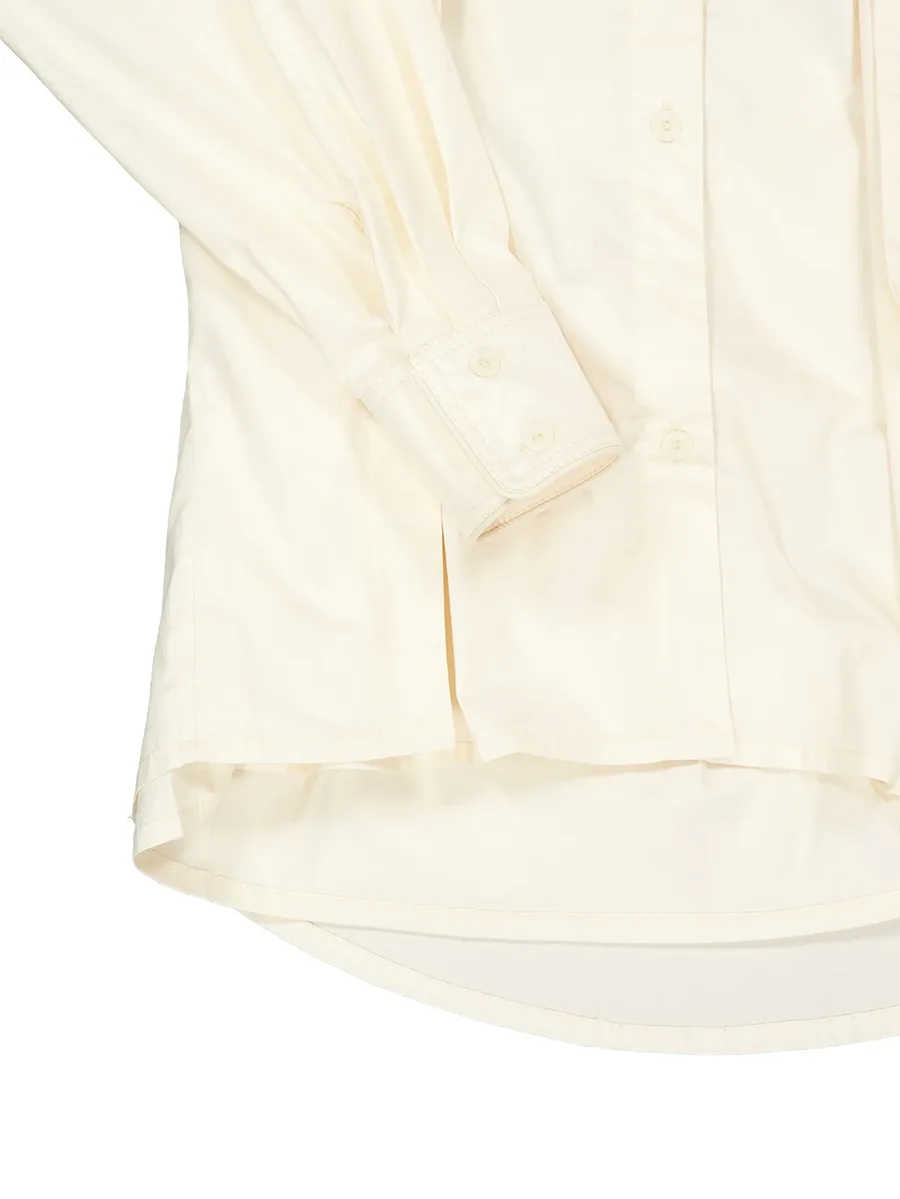 bow-neck layered-effect shirt 4