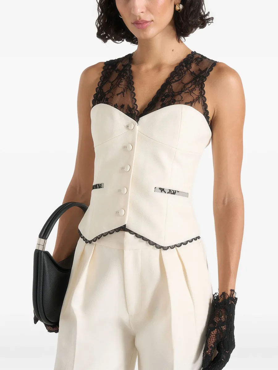 Veronica lace tailored corset waistcoat 3
