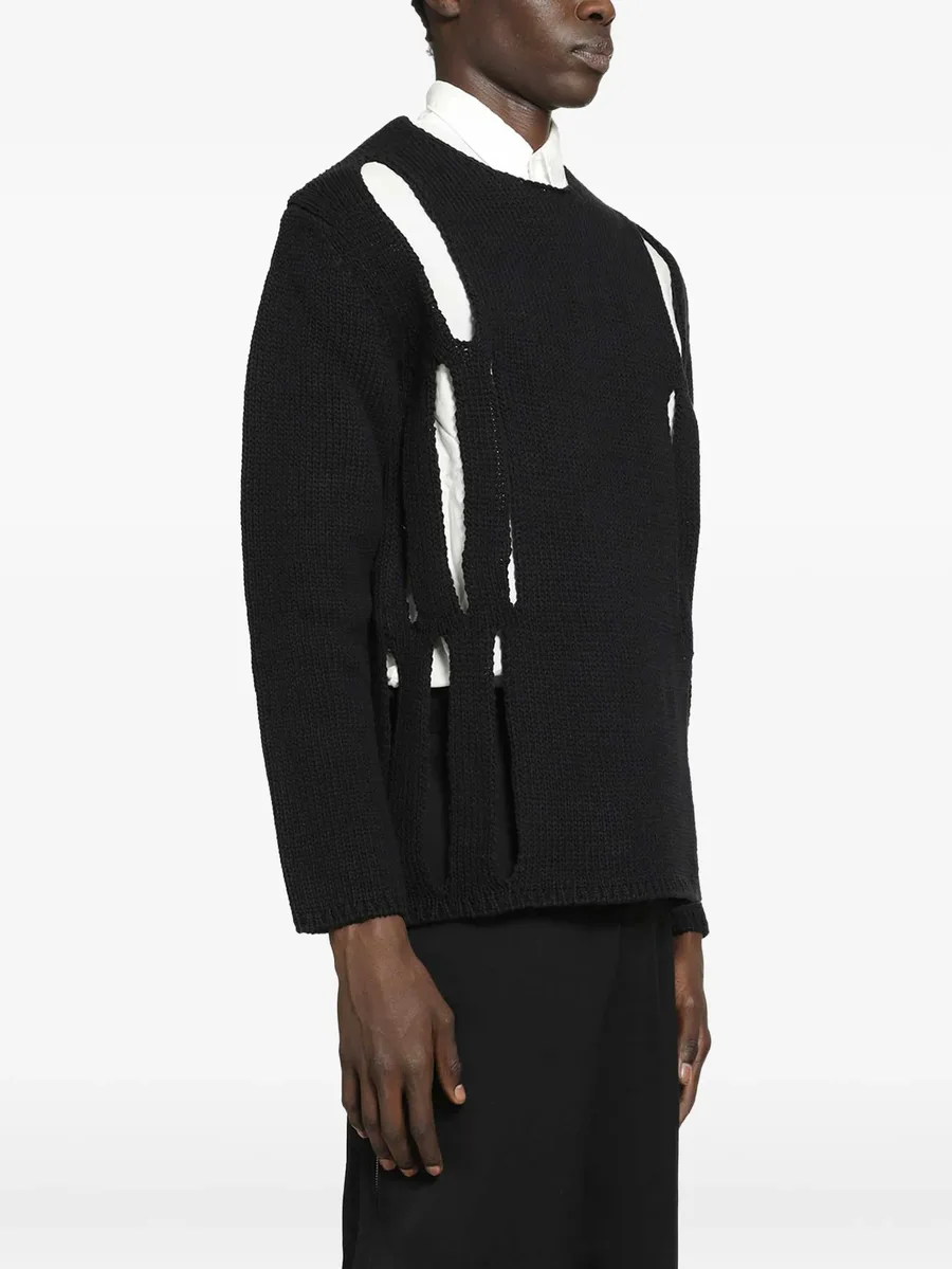 cut-out knitted sweater 2