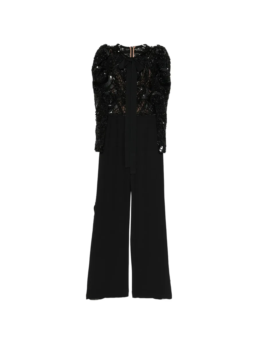 beaded Juliet-sleeve jumpsuit 1