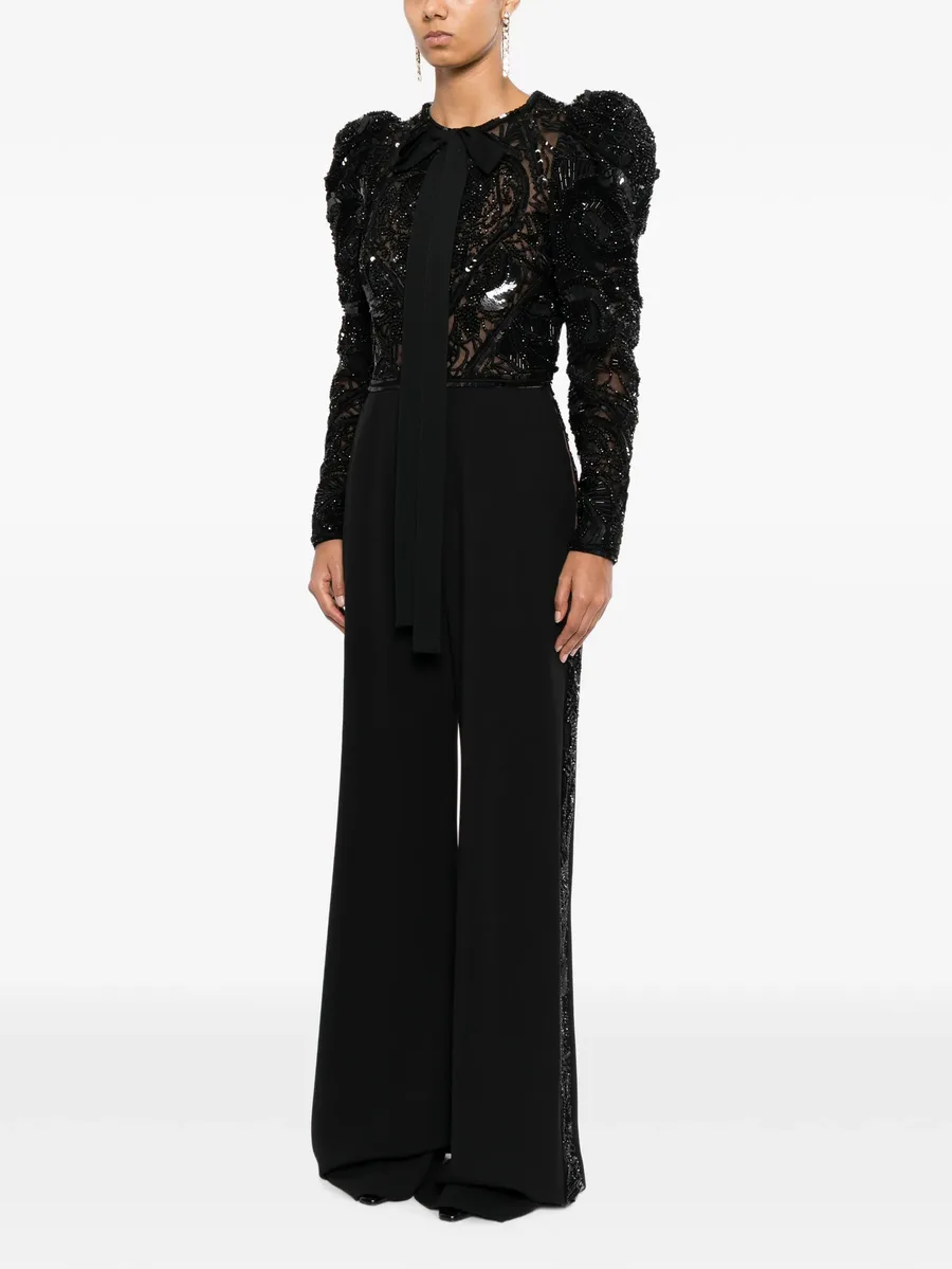 beaded Juliet-sleeve jumpsuit 3