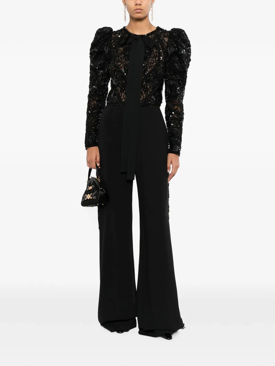 beaded Juliet-sleeve jumpsuit 2