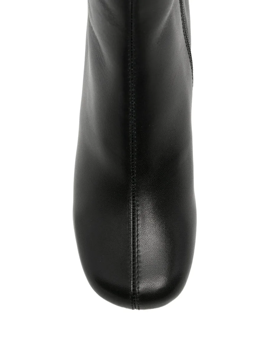 Muki geometric-pattern leather ankle boots 4