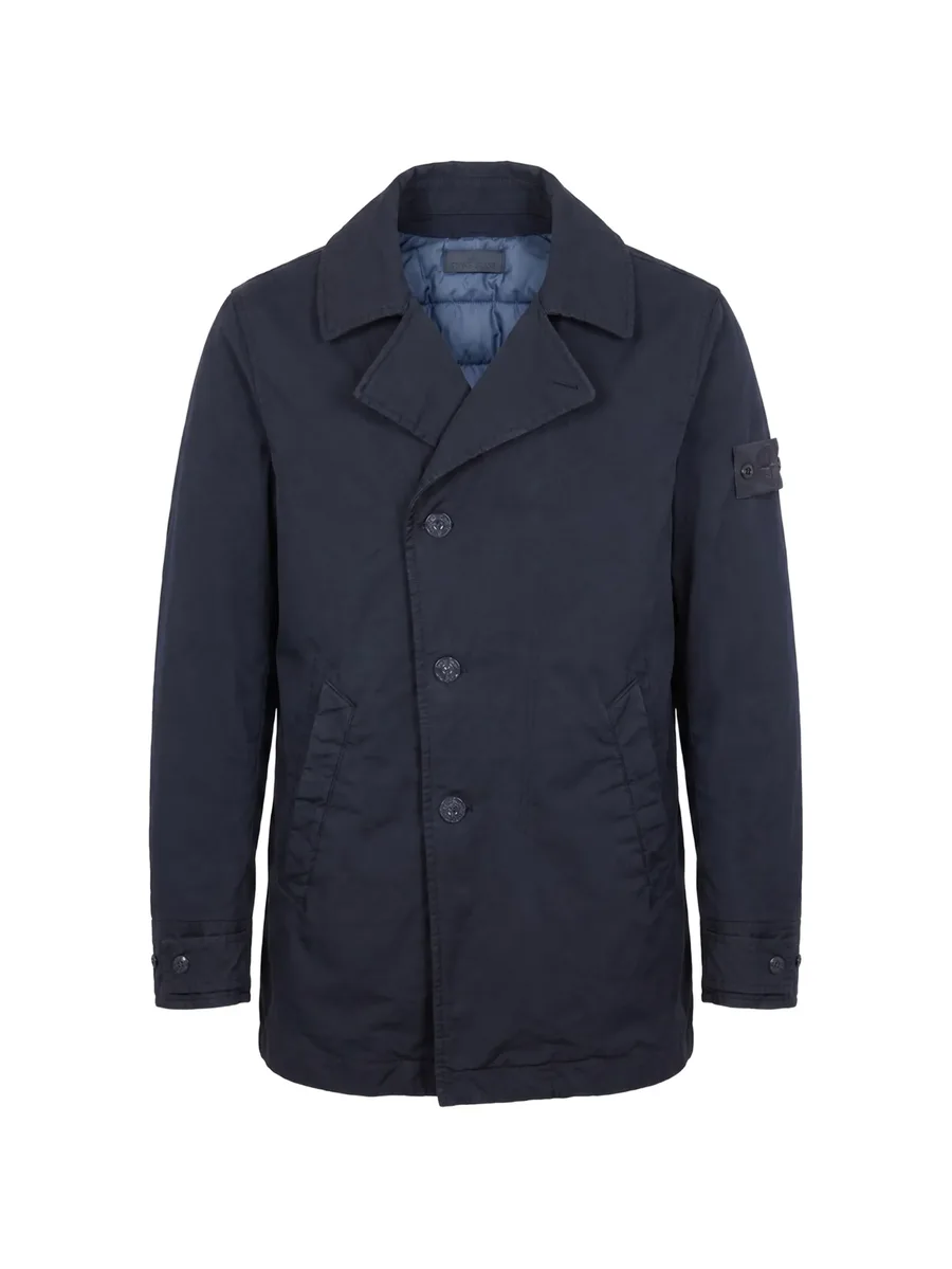 logo-patch button-up coat 1