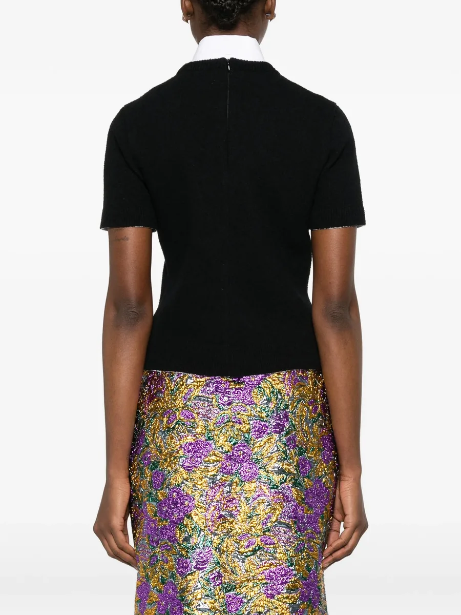 round-neck short-sleeve sweater 7