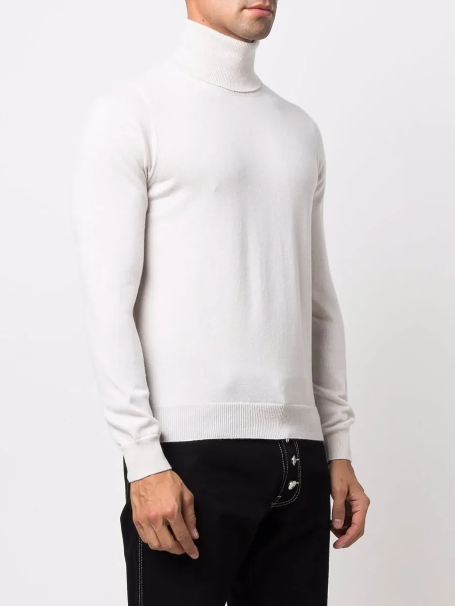 roll neck cashmere jumper 6