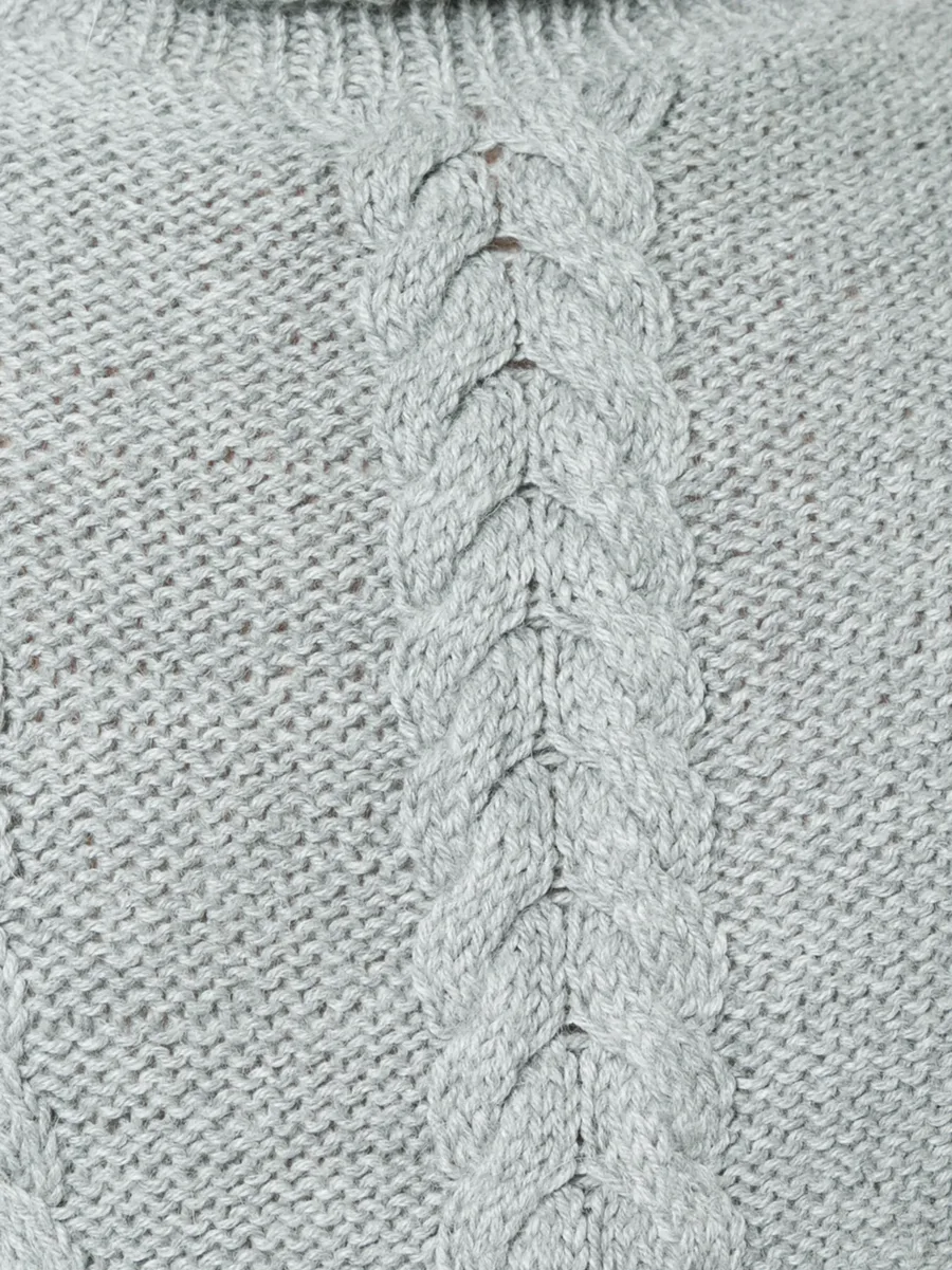 cable-knit turtleneck jumper 9