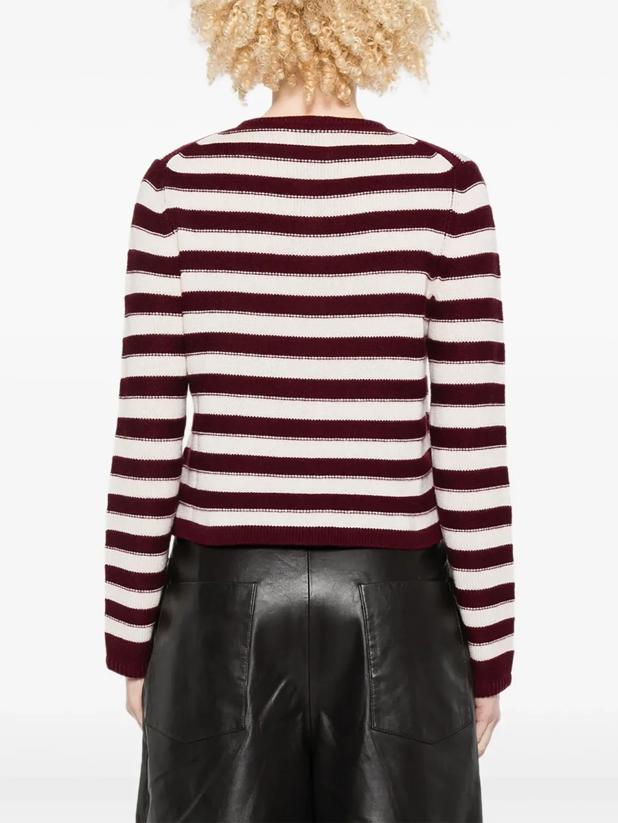 striped-button cardigan 7