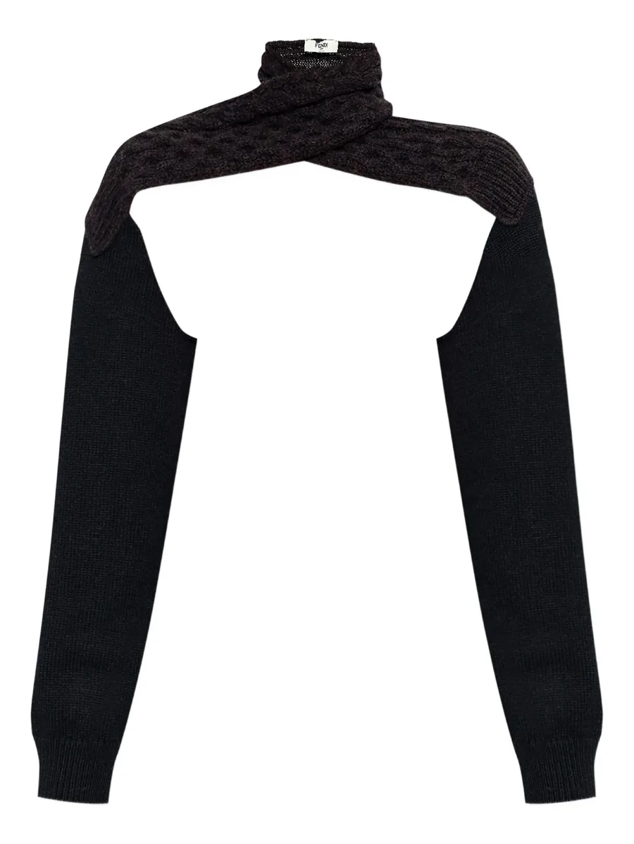cable-knit turtleneck sweater 1