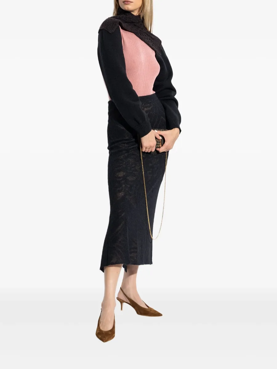 cable-knit turtleneck sweater 3