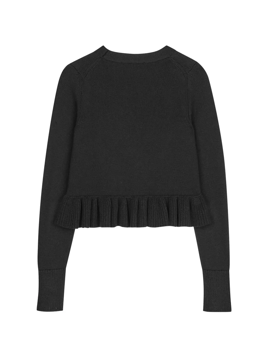Prisca ruffled cardigan 3