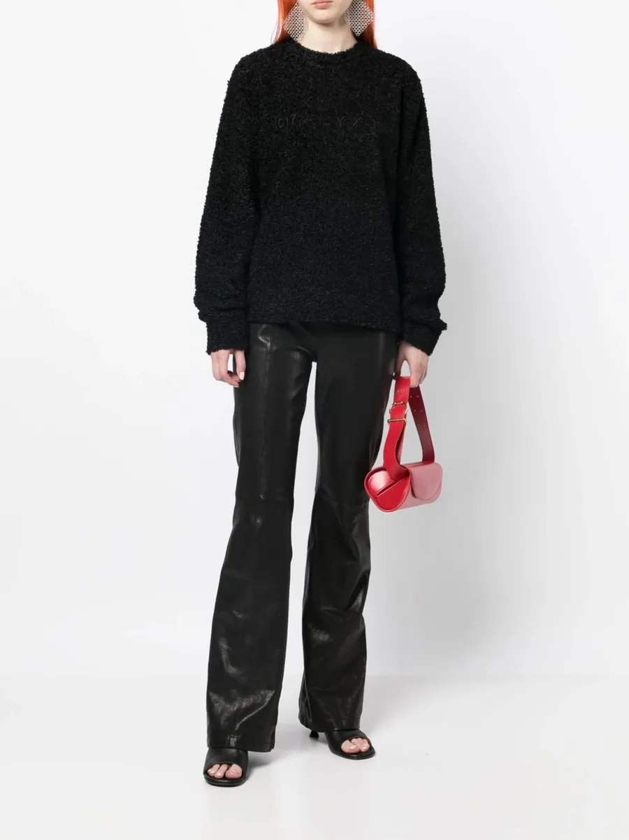 crew-neck brushed sweatshirt 3