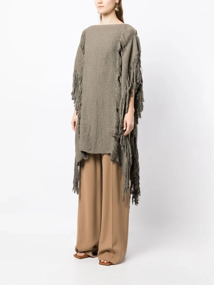 lace fringe-detail tunic 6