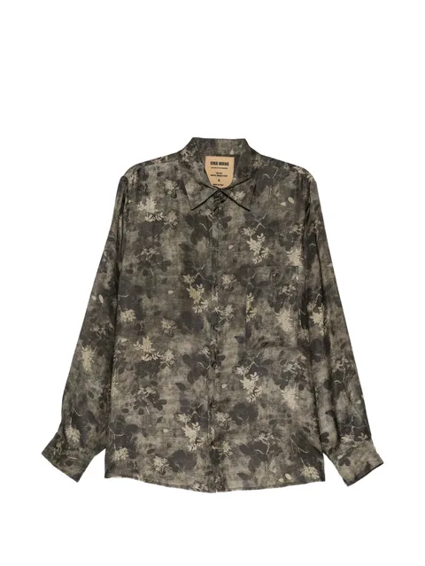 floral-print long-sleeve shirt
