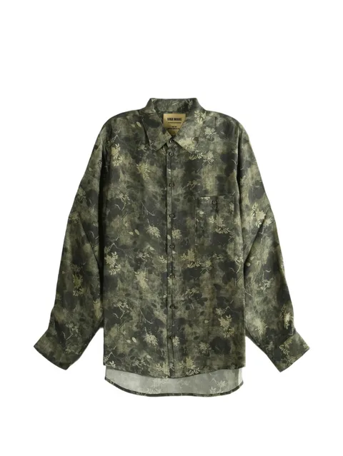 floral-print long-sleeve shirt