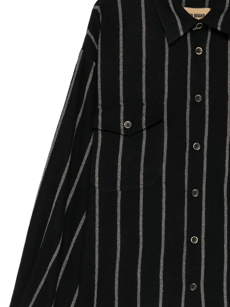 vertical-stripe chest-pocket shirt 3