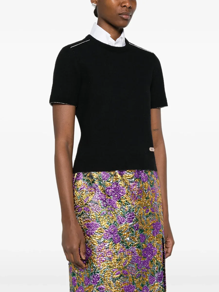 round-neck short-sleeve sweater 6