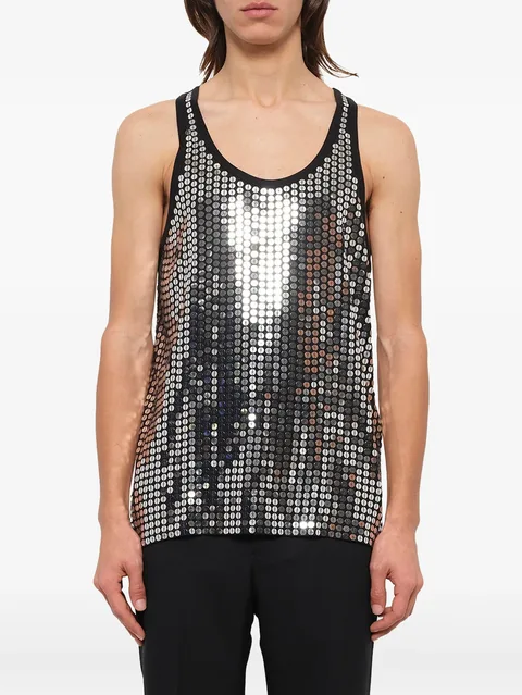 sequin-embellished Podium tank top